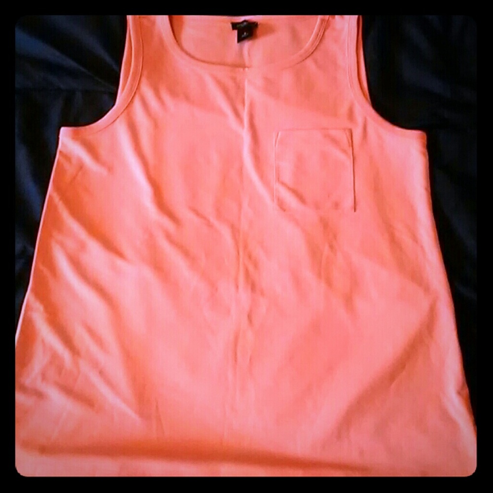 Orange sleeveless Ann Taylor top